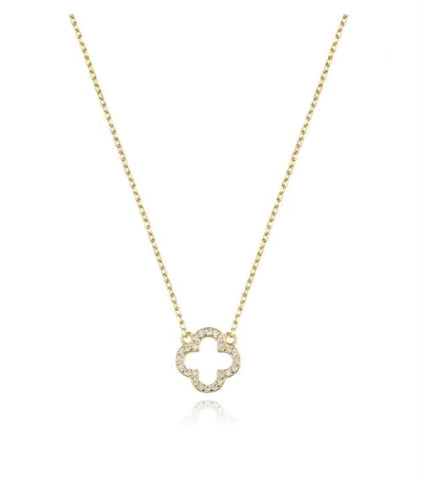 The Diamant open Clover necklace