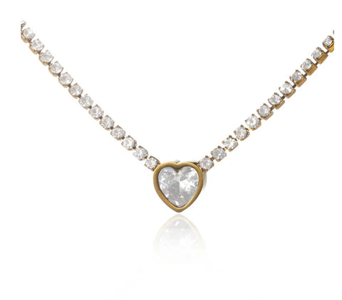 The Glam heart necklace