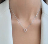 The Diamant open Clover necklace