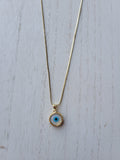 The eye Pendent necklace 14k gold filled