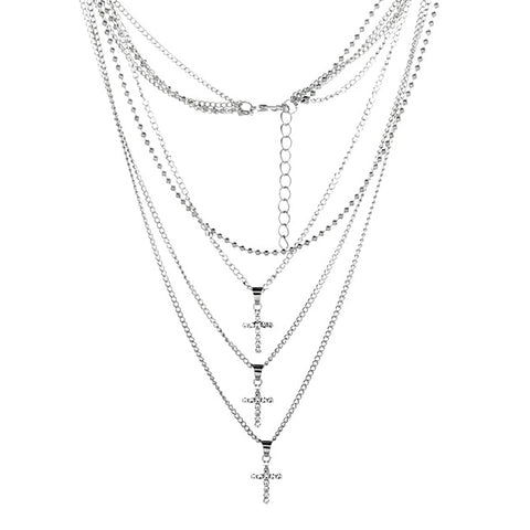 The layered Cross necklace