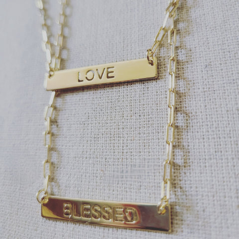 The Inspo plate necklace