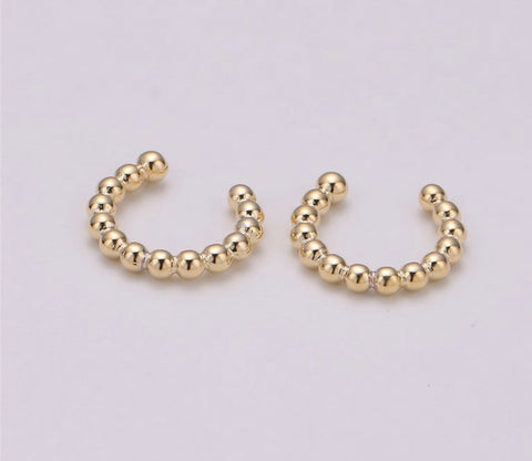 The ball cuff earring 14k gold filled