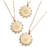 The Sparkle initial necklace