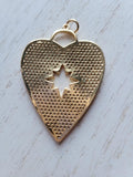 The North star heart charm/pendant