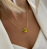 The Rondelle eye necklace