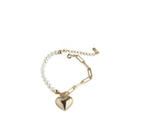 The Pearl Puff heart bracelet/necklace